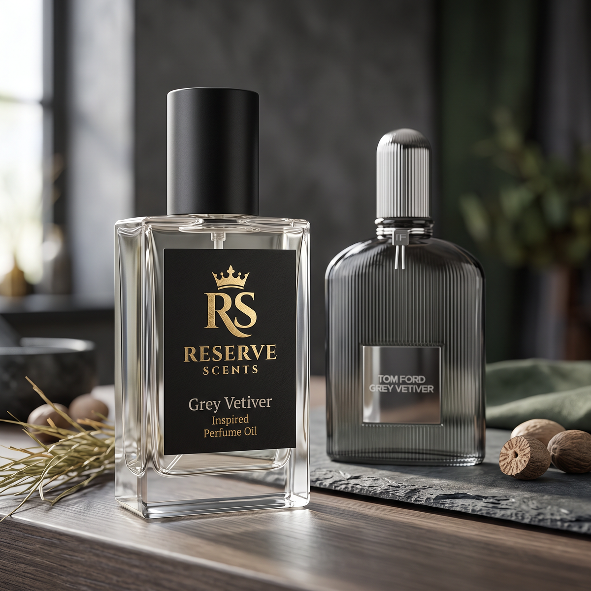 Grey Vetiver Inspired Perfume Oil
